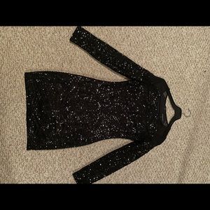 Black Sequin Dress